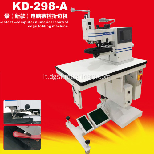 Kangda KD-298-A Nuova macchina pieghevole in pelle Juwang in pelle Juwang completamente automatica